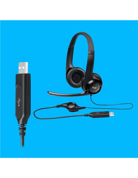 Наушники Logitech H390, Чёрный