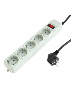Prelungitor electric Gembird GMB SPG3-B-10C, 5 Prize, 3 m, Alb