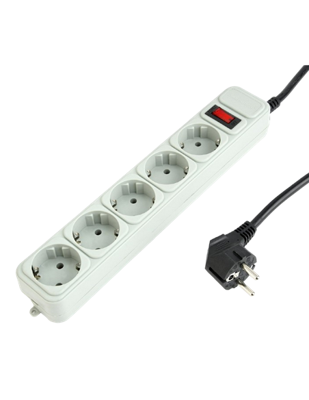 Prelungitor electric Gembird GMB SPG3-B-10C, 5 Prize, 3 m, Alb