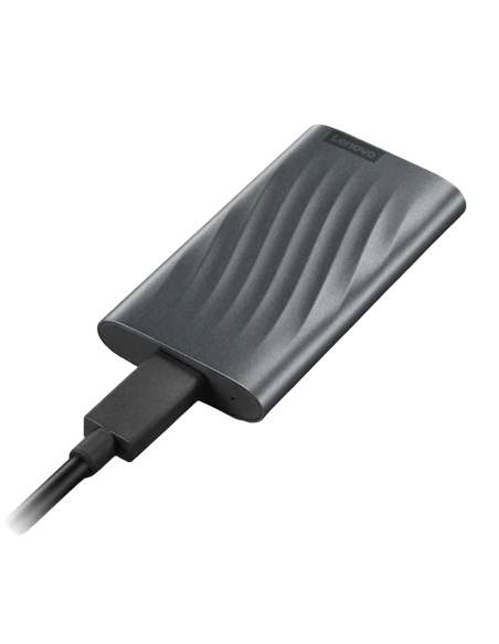 Внешний портативный SSD накопитель Lenovo PS6, 1 ТБ, Grey (GXB1M24164)