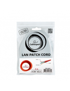 Patch cord Cablexpert PP6U-2M/R, Cat6 UTP, 2m, Roșu 2