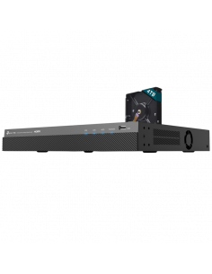Видеорегистратор TP-LINK VIGI NVR2016H-16MP-4TB, Черный