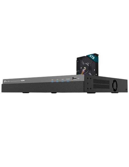 Înregistrator video TP-LINK VIGI NVR2016H-16MP-4TB, Negru