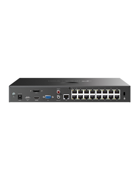Înregistrator video TP-LINK VIGI NVR2016H-16MP-4TB, Negru