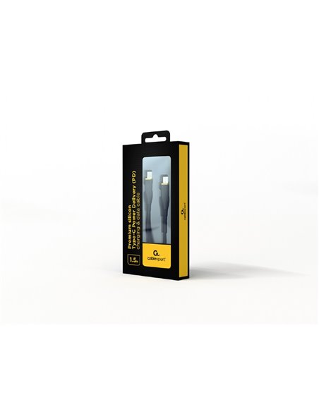 Кабель Type-C - Type-C Cablexpert CC-USB2S-CMCM-1.5M-BK / 1.5 m/ Black