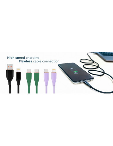 Cablu Type-C - Type-C Cablexpert CC-USB2S-CMCM-1.5M-BK / 1.5 m/ Black