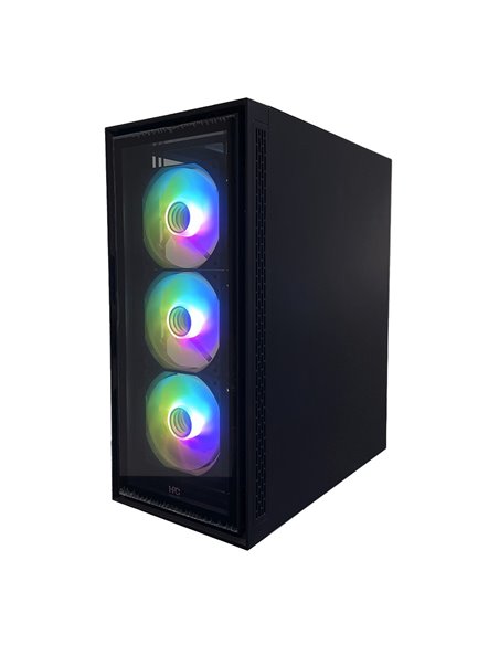 Carcasa HPC C-09 / 650W / Side panel / 4x120cm ARGB fans / ATX / Black