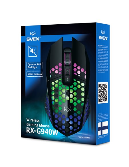 Беспроводная Игровая мышь SVEN RX-G940W / 3600 dpi / Black
