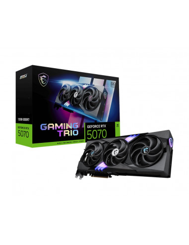 Видеокарта MSI GeForce RTX 5070 GAMING TRIO 12G OC/ 12GB / GDDR7 / 192bit