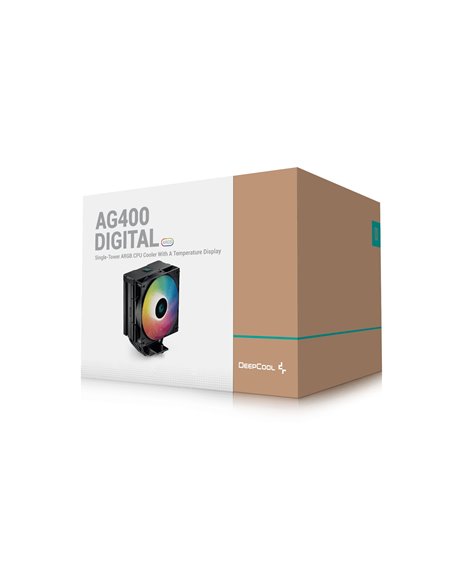 Cooler DEEPCOOL AG620 DIGITAL BK ARGB/ Universal / 260W / 300~1950rpm, <29.4dBA / 67.88CFM / Black