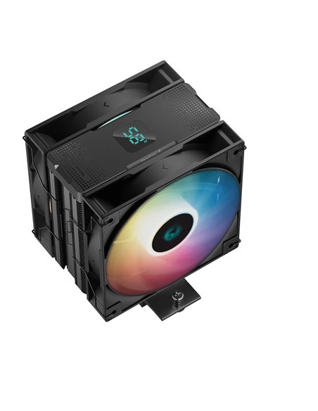 Кулер DEEPCOOL AG400 DIGITAL PLUS/ Universal/ 220W/ 500~2100rpm/ <31.6dBA/ 75.89CFM/ Black Кулер DEEPCOOL AG400 DIGITAL PLUS/ Universal/ 220W/ 500~2100rpm/ <31.6dBA/ 75.89CFM/ Black