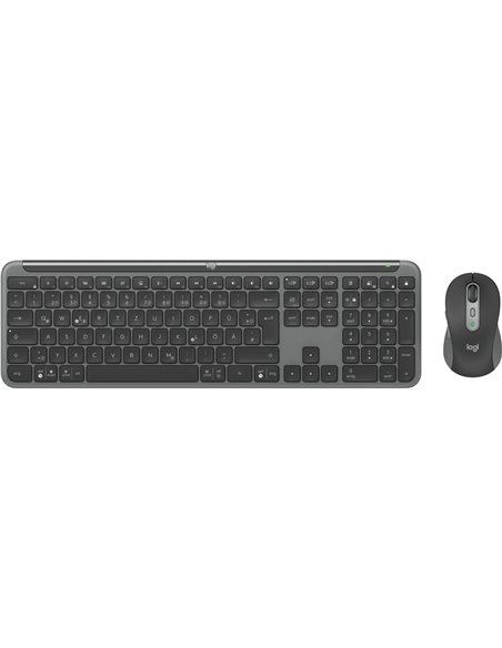 Tastatura si Mouse Wireless Logitech Signature Slim MK950, Graphite