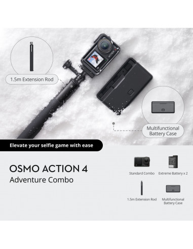 Экшн-камера DJI Osmo Action 4 Adventure Combo (CP.OS.00000270.01)