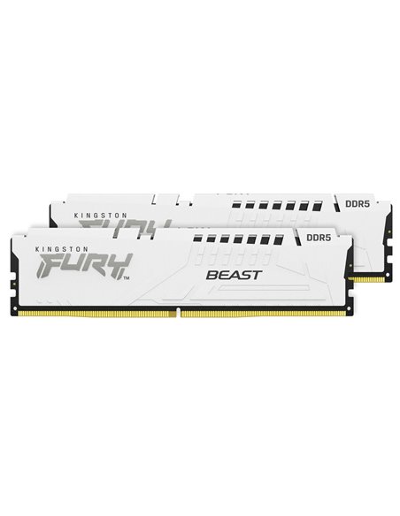 Memorie operativa Kingston FURY Beast DDR5 White EXPO 6000MHz 32GB (Kit of 2*16GB)