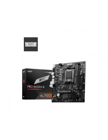 Материнская плата MSI PRO B650M-B / AM5 / B650 / DDR5 / mATX