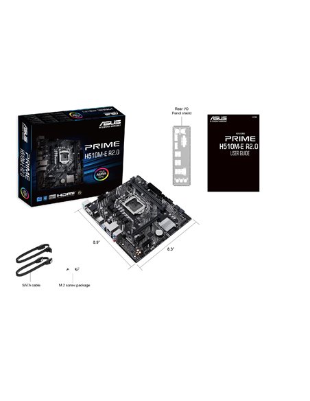 Placa de baza ASUS PRIME H510M-E R2.0 / 1200 / H470 / DDR4 / mATX