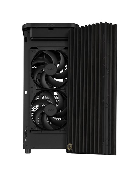 Корпус ASUS ProArt PA401 Wood Edition/ no PSU / 2x160mm, 1x120mm fan/ ATX/ Black
