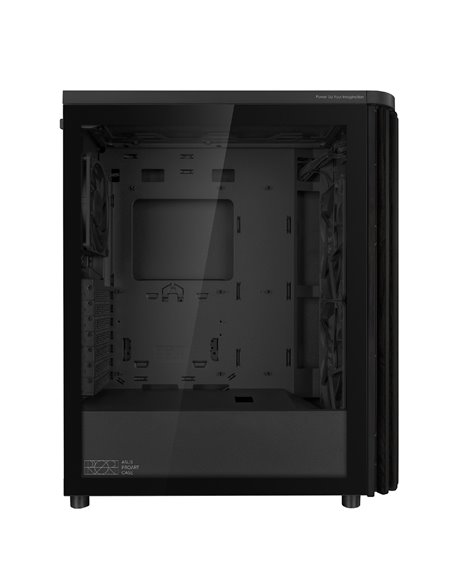 Корпус ASUS ProArt PA401 Wood Edition/ no PSU / 2x160mm, 1x120mm fan/ ATX/ Black