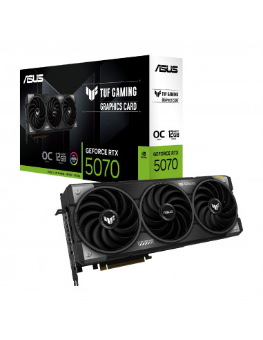 Placa video ASUS TUF Gaming GeForce RTX 5070 OC Edition / 12GB / GDDR7 / 192bit