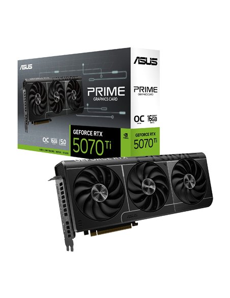 Видеокарта ASUS PRIME GeForce RTX 5070 Ti OC Edition / 16GB / GDDR7 / 256bit