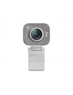 Logitech StreamCam - OFF WHITE - 5-ft cable USB 3.1 Gen 1 Type-C - Monitor Mount -Tripod Mount - USB - N/A - EMEA