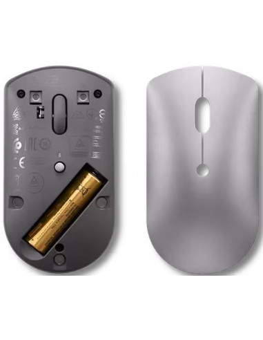 Mouse silentios Bluetooth Lenovo 600/ 2400dpi/ Optical/ Iron Grey