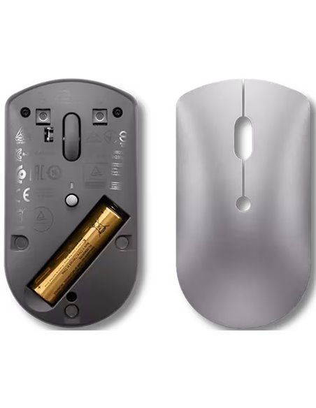 Mouse silentios Bluetooth Lenovo 600/ 2400dpi/ Optical/ Iron Grey