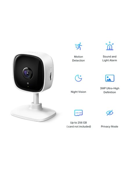 Smart Camera TP-LINK Tapo C110, White Smart Camera TP-LINK Tapo C110, White