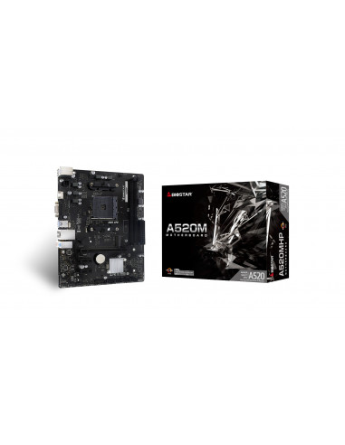 Placa de baza BIOSTAR A520MHP/ AM4 / A520 / DDR4 / mATX