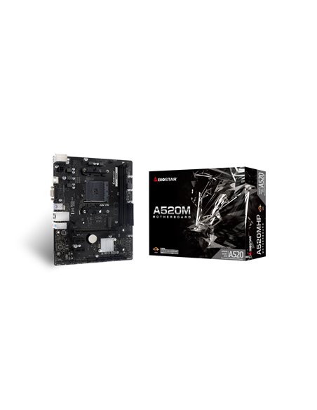 Placa de baza BIOSTAR A520MHP/ AM4 / A520 / DDR4 / mATX