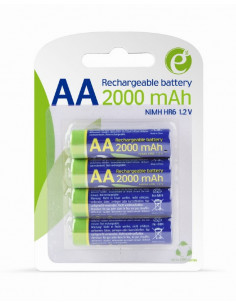 EnerGenie EG-BA-AA20R4-01 Ni-MH rechargeable AA batteries, 2000mAh, 4pcs blister pack 2