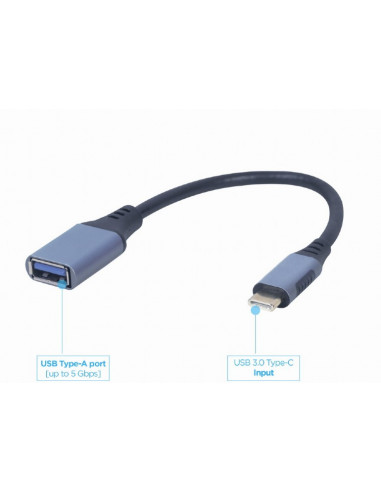 Адаптер Gembird A-USB3C-OTGAF-01/ USB 3.0 OTG Type-C (male) to Type-A (female)
