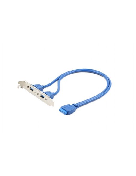 Адаптер Gembird CC-USB3-RECEPTACLE, Dual USB 3.0 receptacle on bracket