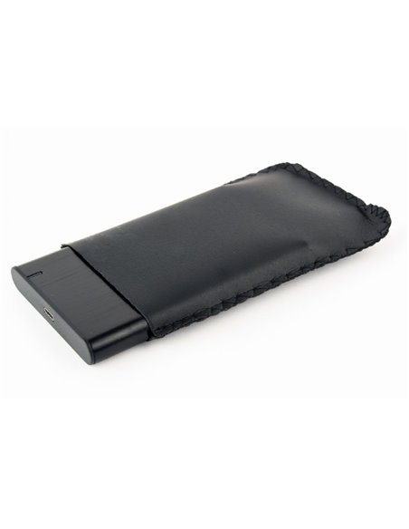 Gembird EE2-U3S-6, USB 3.1 2.5'' enclosure with USB Type-C port, brushed aluminum, Black