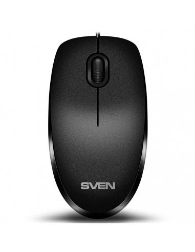 SVEN KB-S320C, Keyboard 104 keys + Mouse (Optical 800 dpi, 3+1 (scroll wheel)), Waterproof design, 1.5m, USB, Black, Rus/Ukr/Eng