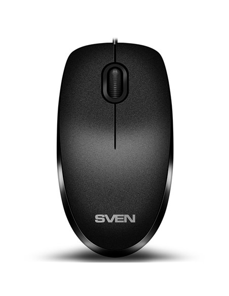 SVEN KB-S320C, Keyboard 104 keys + Mouse (Optical 800 dpi, 3+1 (scroll wheel)), Waterproof design, 1.5m, USB, Black, Rus/Ukr/Eng
