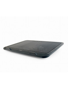 Gembird ACT-NS151F, Notebook cooling stand, up to 15.6”, LED backlight in fans, Large 12 cm cooling fan, 1000 RPM (± 10 %), ...