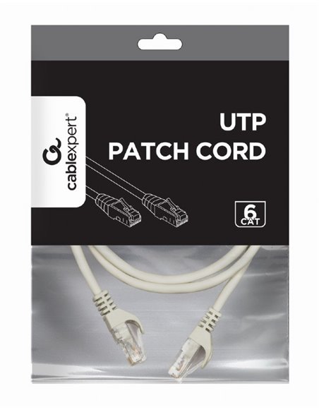 UTP Cat6 Patch cord, 1 m, Grey