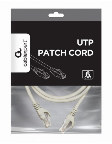 UTP Cat6 Patch cord, 2 m, Grey