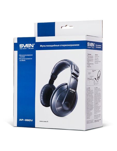 Наушники SVEN AP-860V, Black