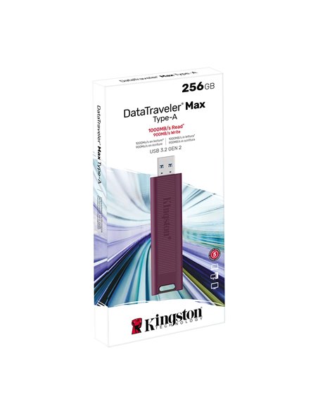 Флеш-накопитель USB Kingston DataTraveler Max / USB3.2 / 256GB / Red