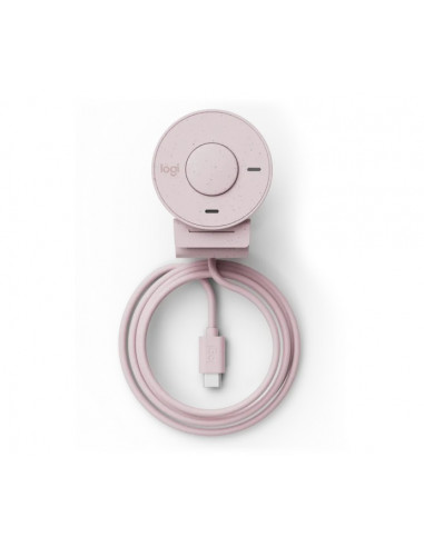 Camera Web Logitech Brio 300 / 1080p / auto light correction / noise-reducing mic / USB-C / Rose