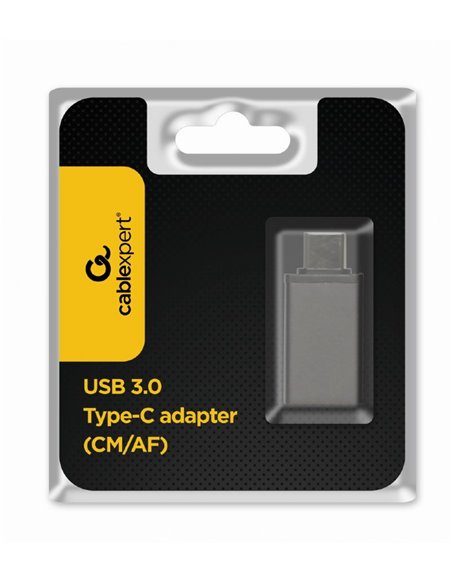 Adapter Gembird A-USB3-CMAF-01, USB 3.0 type-C (male) to type-A (female) Adapter Gembird A-USB3-CMAF-01, USB 3.0 type-C (male) to type-A (female)