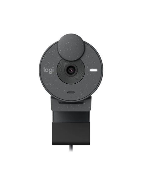 Веб-камера Logitech Brio 300 / 1080p / auto light correction / noise-reducing mic / USB-C / Graphite