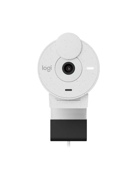 Веб-камера Logitech Brio 300 / 1080p / auto light correction / noise-reducing mic / USB-C / White
