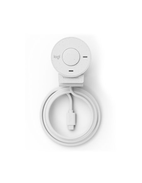 Веб-камера Logitech Brio 300 / 1080p / auto light correction / noise-reducing mic / USB-C / White