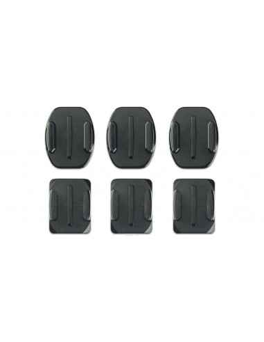 GoPro Suporturi adezive curbate + plate - Suport GoPro adeziv, 3x adezivi plati, 3x adezivi curbati - compatibil cu toate cam...