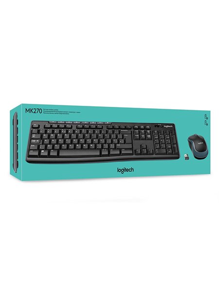Беспроводная Клавиатура и мышка Logitech Combo MK270 / USB