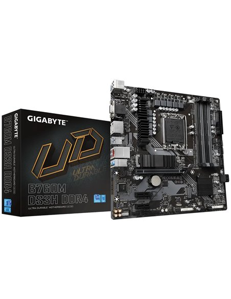 Placa de baza GIGABYTE B760M DS3H DDR4 / 1700 / B760 / DDR4 / mATX