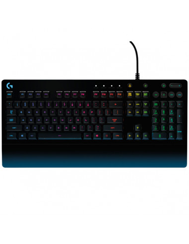 Игровая Клавиатура Logitech G213 Prodigy, Mech-Dome, Spill resistance, Media controls, RGB, Integrated palm rest, Adjustable ...